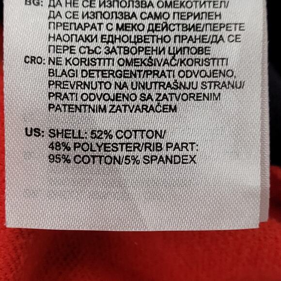 ADIDAS Colorblock Track Jacket Medium 21x26 Baggy Red Stripes - Picture 11 of 16